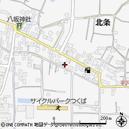 茨城県つくば市北条156周辺の地図