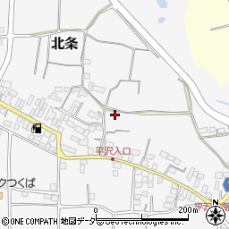 茨城県つくば市北条1361周辺の地図