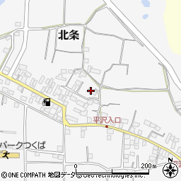 茨城県つくば市北条1321周辺の地図