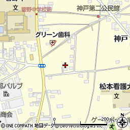 長野県松本市笹賀神戸3313周辺の地図