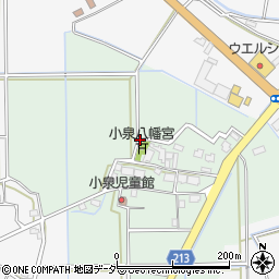 茨城県つくば市小泉周辺の地図