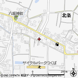 茨城県つくば市北条157周辺の地図