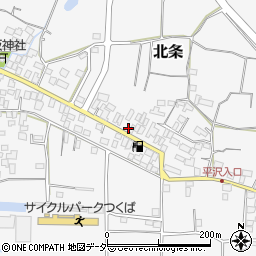 茨城県つくば市北条126周辺の地図