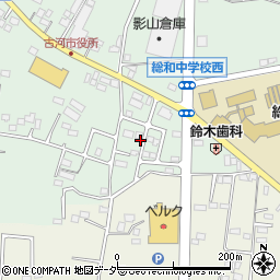 茨城県古河市女沼324-8周辺の地図