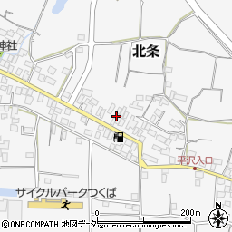 茨城県つくば市北条125周辺の地図