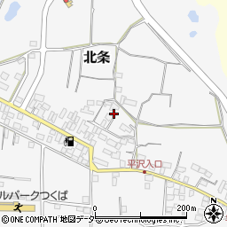 茨城県つくば市北条1318周辺の地図