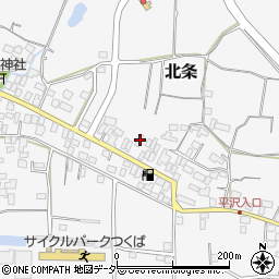 茨城県つくば市北条123周辺の地図