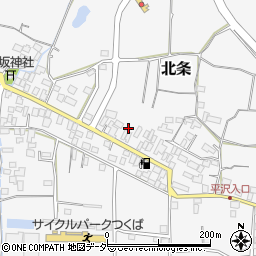 茨城県つくば市北条122周辺の地図