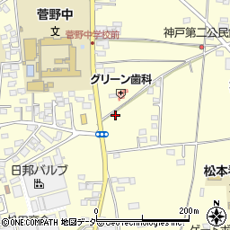 長野県松本市笹賀神戸3316周辺の地図