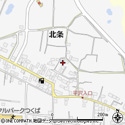 茨城県つくば市北条1317周辺の地図