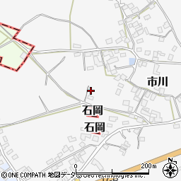 茨城県かすみがうら市市川206周辺の地図