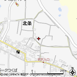 茨城県つくば市北条1324周辺の地図