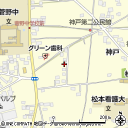 長野県松本市笹賀神戸3311周辺の地図