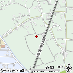 茨城県古河市女沼1121周辺の地図