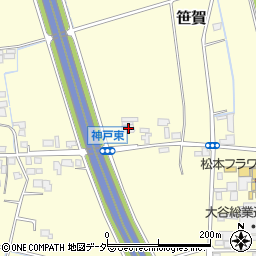 長野県松本市笹賀神戸3590周辺の地図