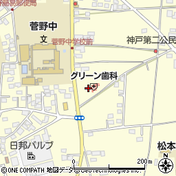 長野県松本市笹賀神戸3486周辺の地図