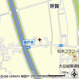 長野県松本市笹賀神戸3701周辺の地図