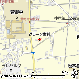 長野県松本市笹賀神戸3487周辺の地図