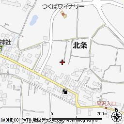 茨城県つくば市北条1263周辺の地図