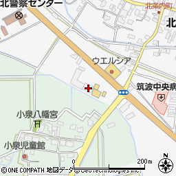 茨城県つくば市北条5212周辺の地図