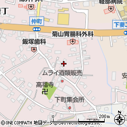 茨城県下妻市下妻丁72周辺の地図
