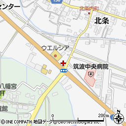 茨城県つくば市北条5209周辺の地図