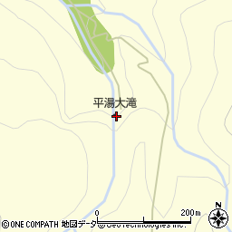 平湯大滝周辺の地図