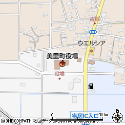 埼玉県児玉郡美里町周辺の地図