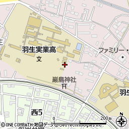 埼玉県羽生市羽生周辺の地図
