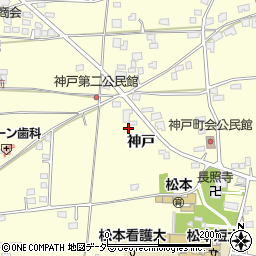 長野県松本市笹賀神戸3297周辺の地図