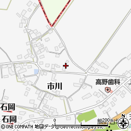 茨城県かすみがうら市市川363周辺の地図