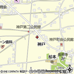 長野県松本市笹賀神戸3301周辺の地図