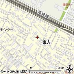 埼玉県深谷市東方3733周辺の地図