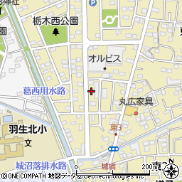 埼玉県羽生市東3丁目5-7周辺の地図