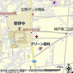 長野県松本市笹賀神戸3834周辺の地図
