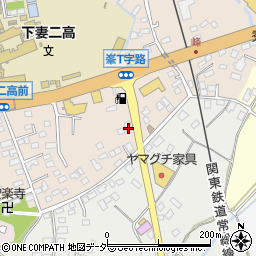 茨城県下妻市下妻乙445-1周辺の地図