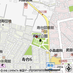 寿台公園トイレ周辺の地図