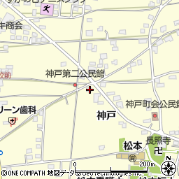 長野県松本市笹賀神戸3296周辺の地図