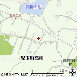 埼玉県本庄市児玉町高柳439-21周辺の地図