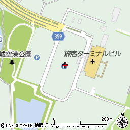 茨城空港第一駐車場周辺の地図