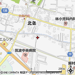 茨城県つくば市北条5173周辺の地図
