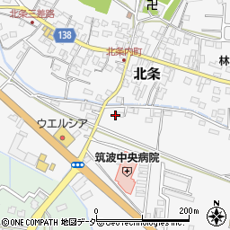 茨城県つくば市北条5196周辺の地図