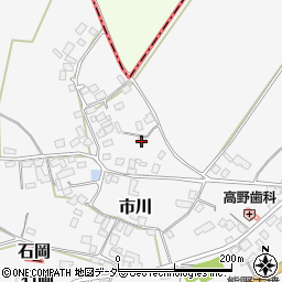 茨城県かすみがうら市市川355周辺の地図