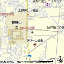 長野県松本市笹賀神戸3835-1周辺の地図
