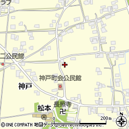 長野県松本市笹賀神戸3536周辺の地図
