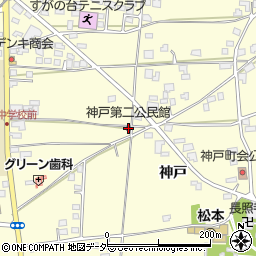 長野県松本市笹賀神戸3498周辺の地図