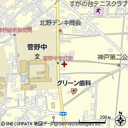 長野県松本市笹賀神戸3835-2周辺の地図
