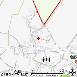 茨城県かすみがうら市市川353周辺の地図