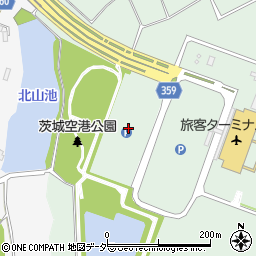 茨城空港第二駐車場周辺の地図