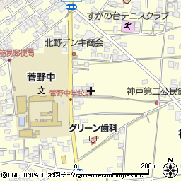 長野県松本市笹賀神戸3836-3周辺の地図